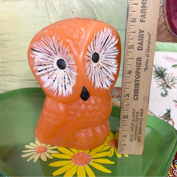 70s Owl Candle - Picture 6 of 8